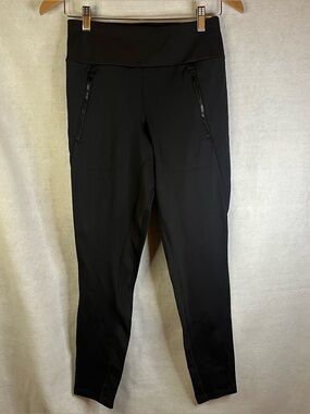 Athleta Leggings Sz Small Black  Women’s Peak Hybrid Fleece Tights NWOT